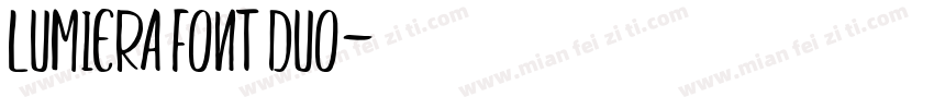 Lumiera Font Duo字体转换